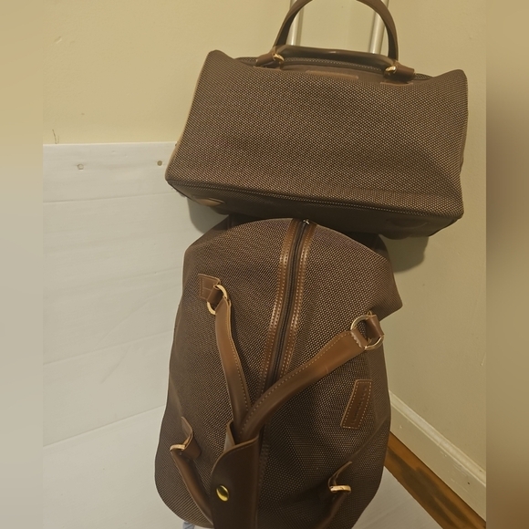 London Fog Oxford Houndstooth 2Piece Carry-On Luggage SetWheeled  Airln Approved - Picture 3 of 11